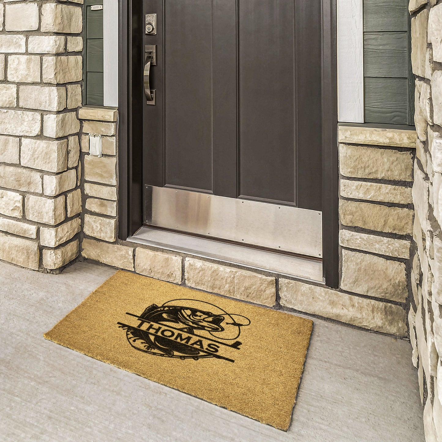 Custom Name Door Mat - Fishing
