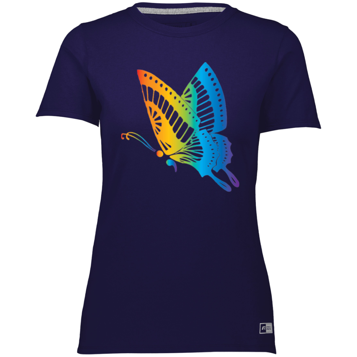 Side Butterfly Semicolon Ladies’ Essential Dri-Power Tee