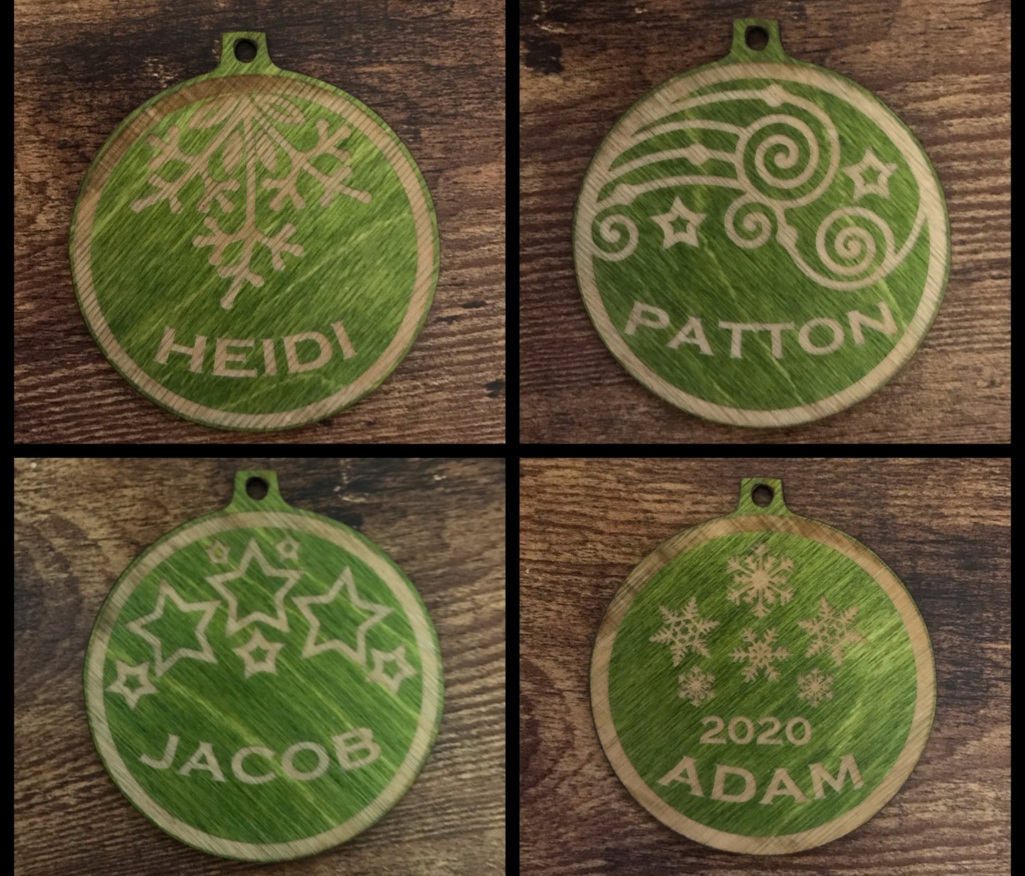 Laser Cut Wood Ornament