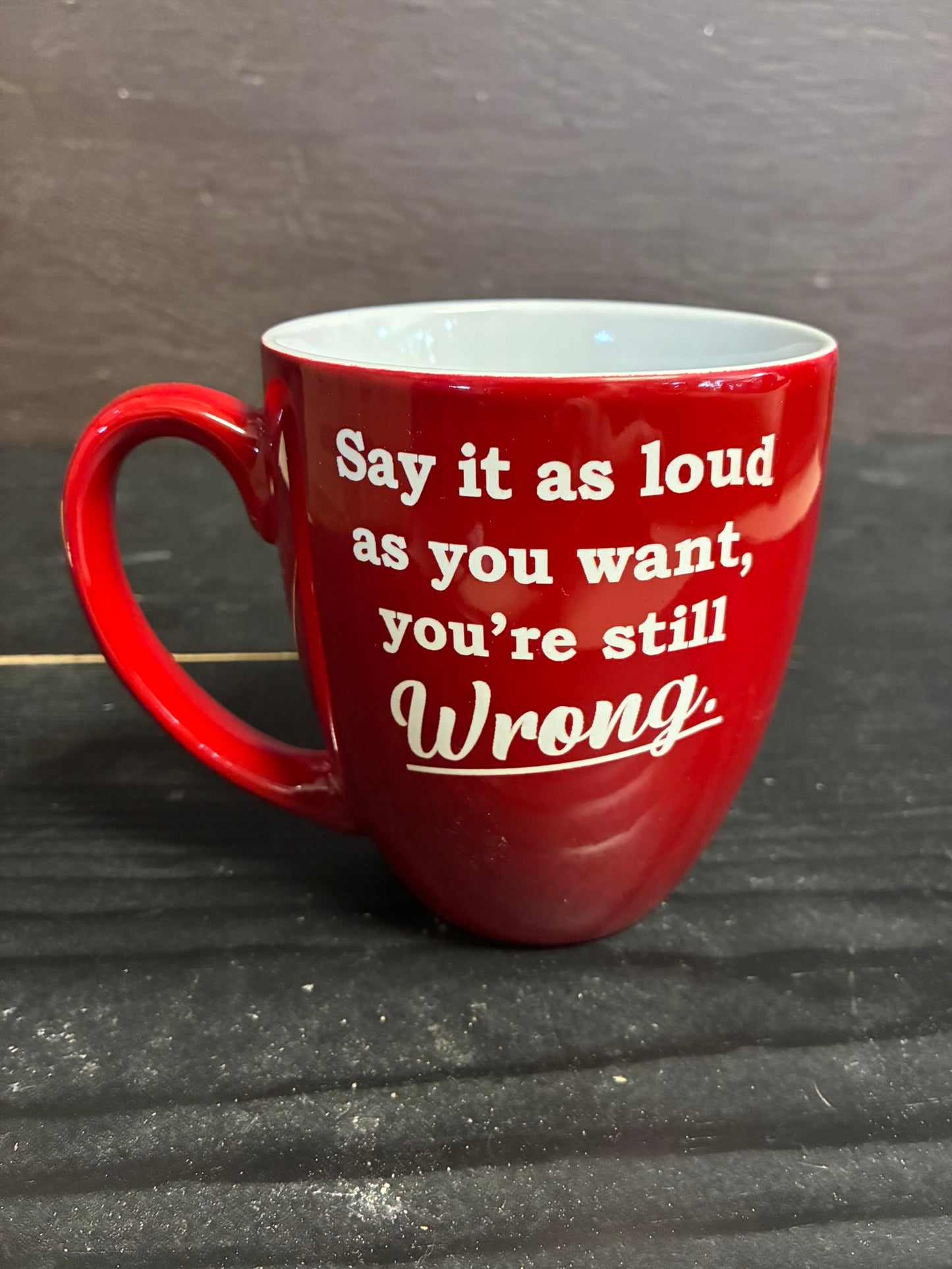 Loudly Wrong Bistro Mug