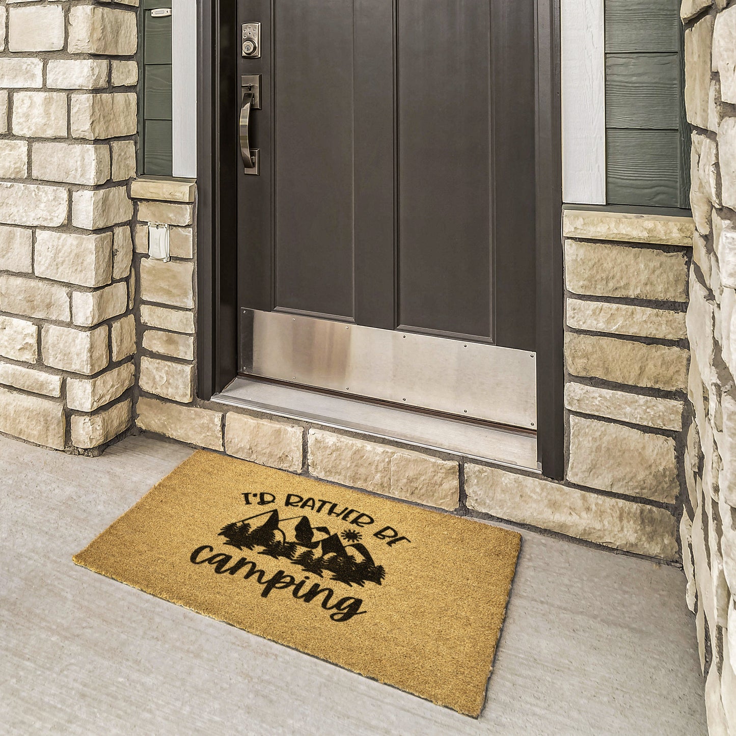 I'd Rather be Camping - Door Mat