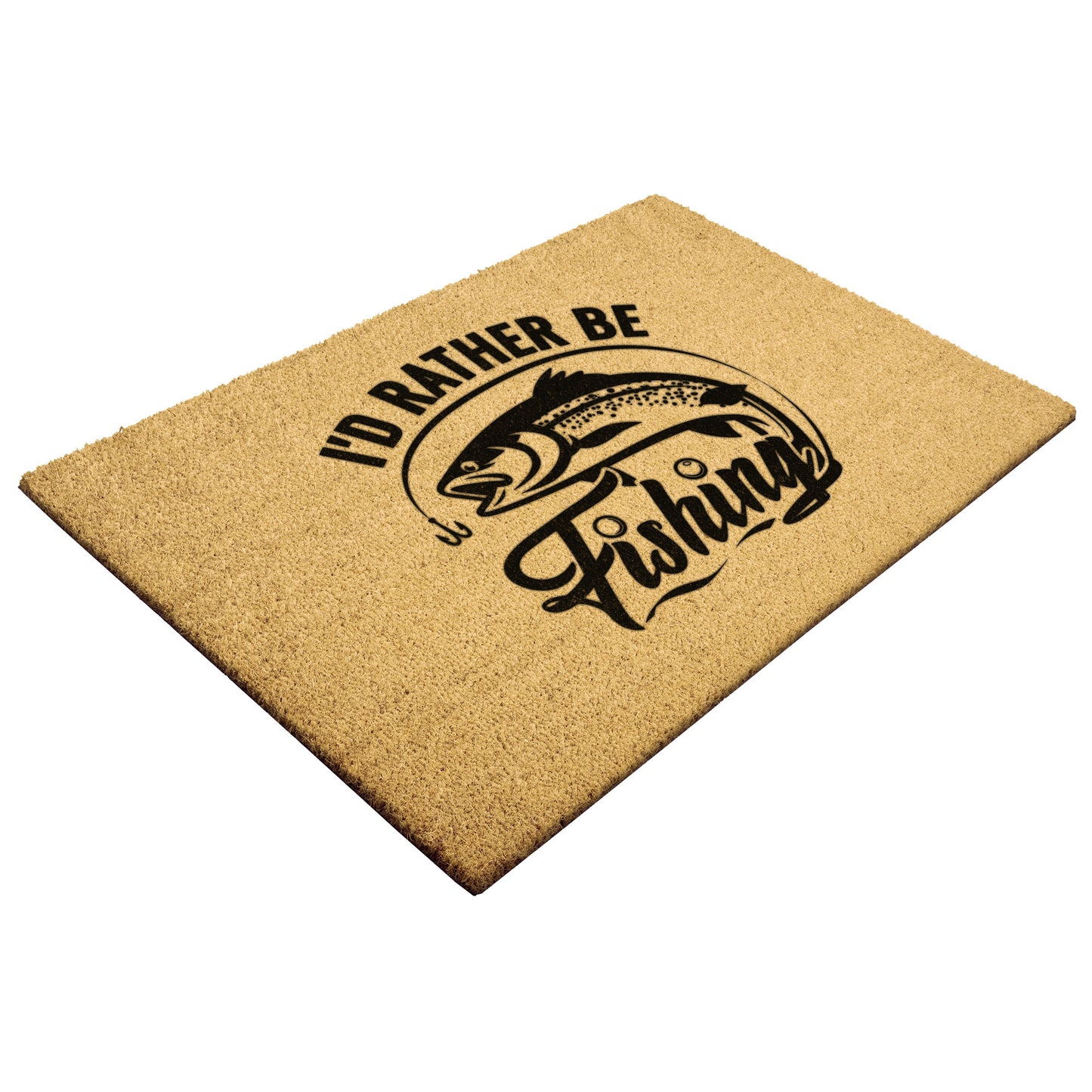 I'd Rather be Fishing - Door Mat
