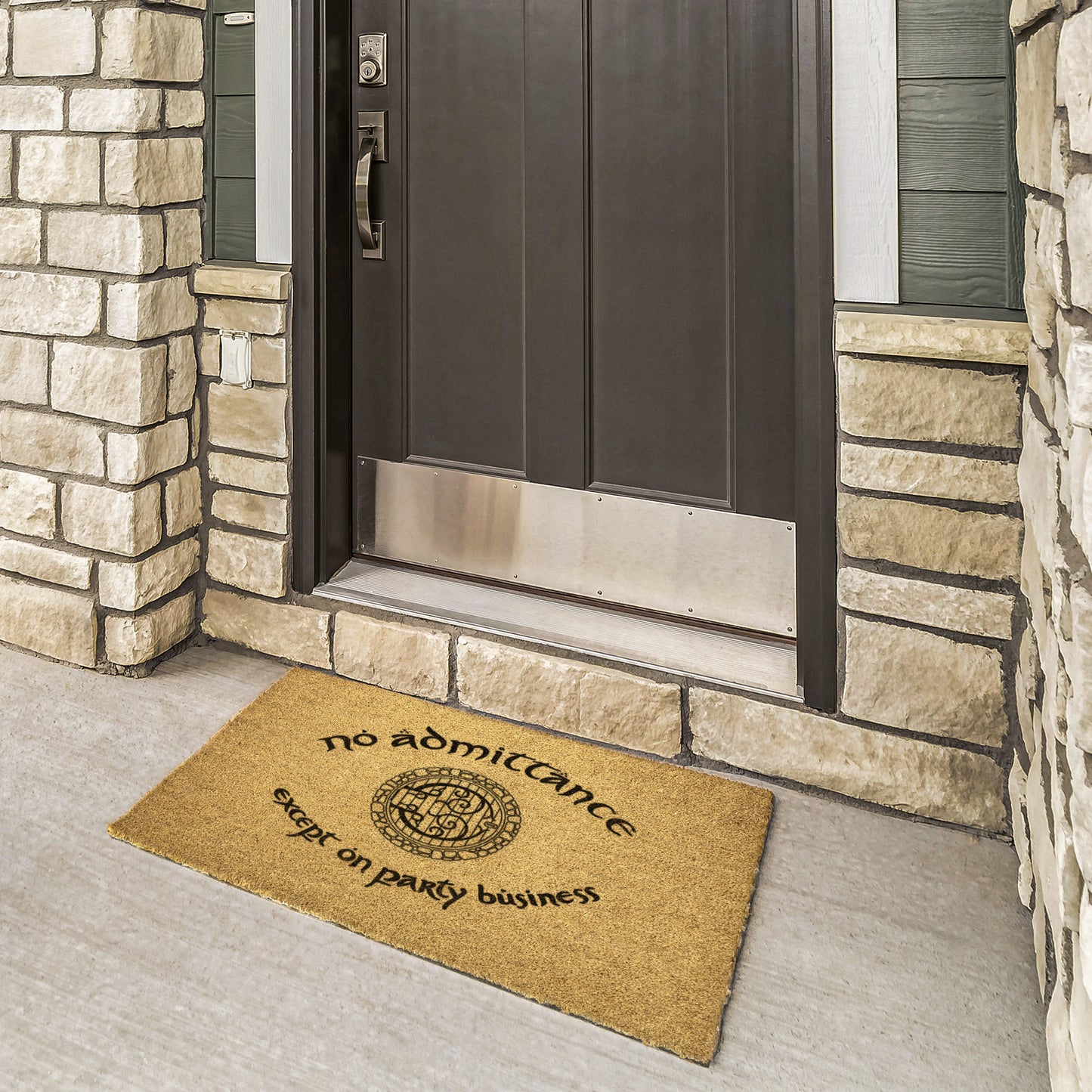 No Admittance Except on Party Business - Door Mat