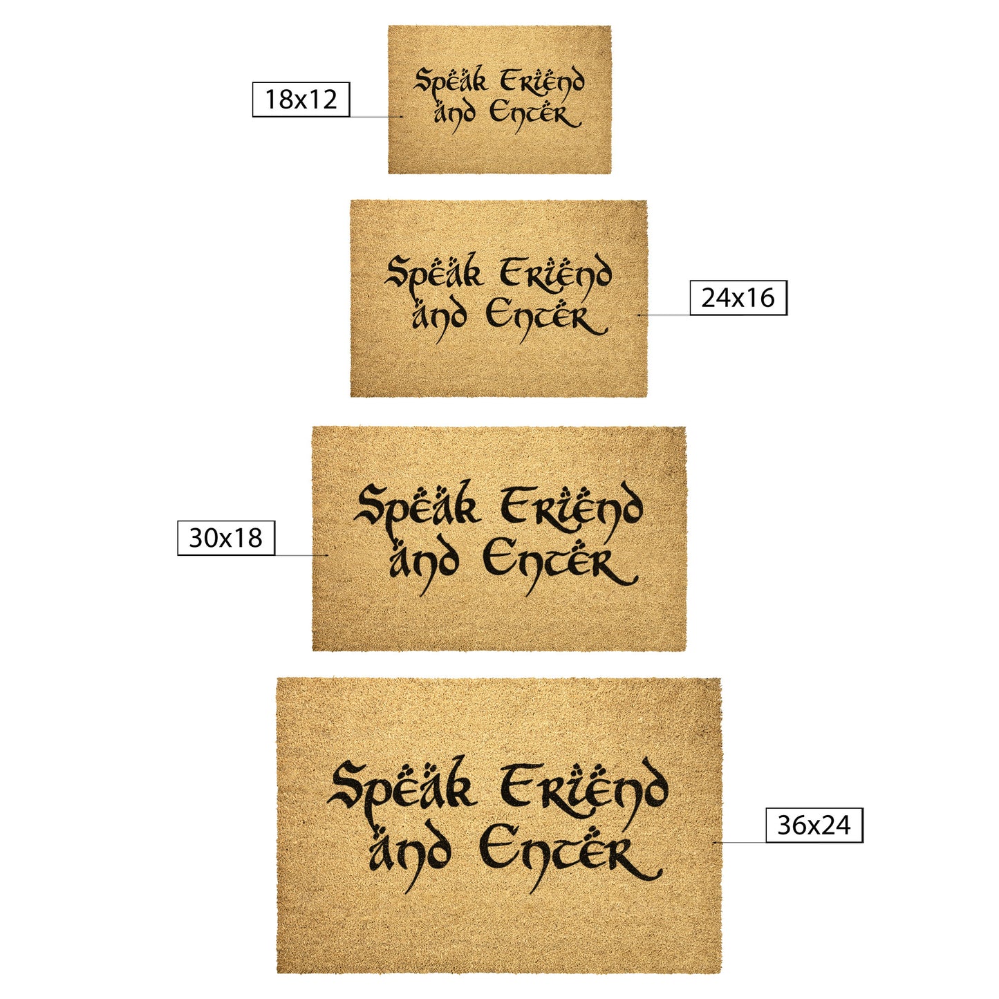 Speak Friend and Enter - Door Mat