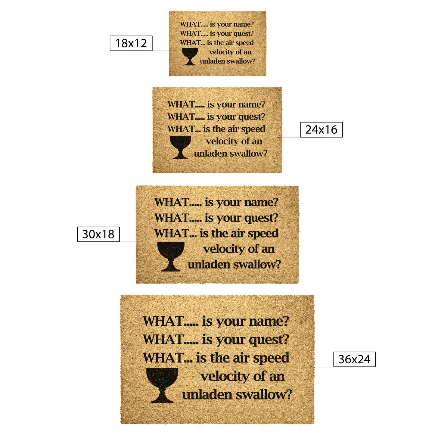 What is your Quest? - Door Mat