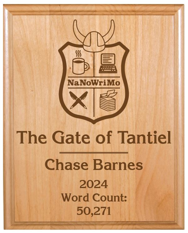 Nanowrimo Award Plaque 5" x 7"
