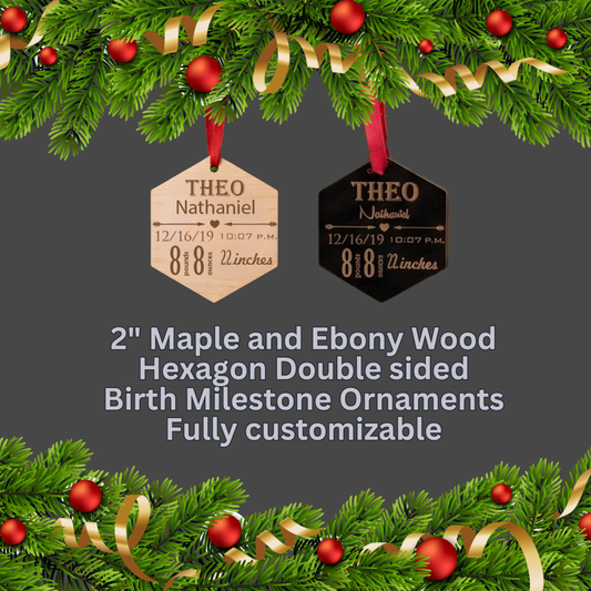 Birth Milestone Ornament
