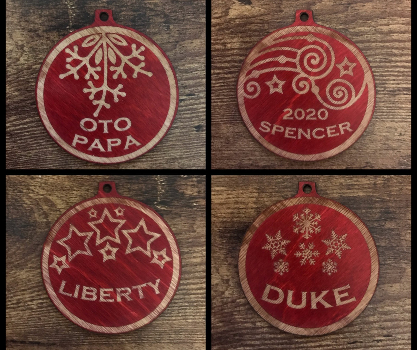 Laser Cut Wood Ornament