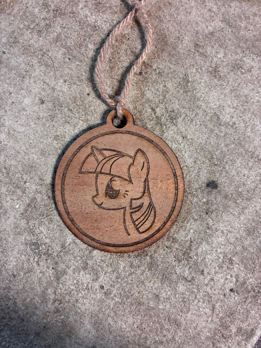 Ponies Wood Ornaments
