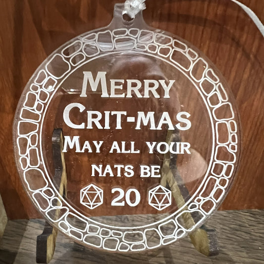 Merry Crit-Mas Ornament