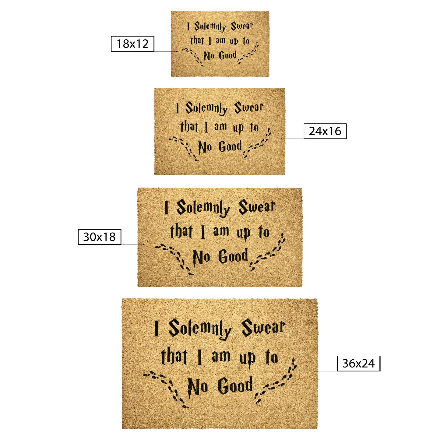 I Solemnly Swear That I'm up to No Good - Door Mat