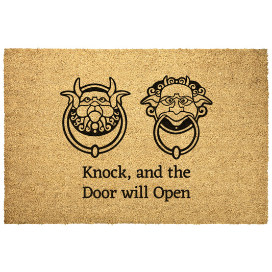 Knock and the Door Will Open - Door Mat