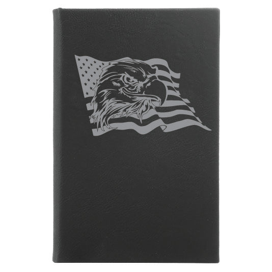 Leatherette Journal - Eagle and Flag