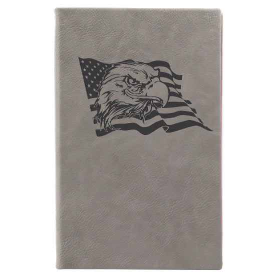 Leatherette Journal - Eagle and Flag