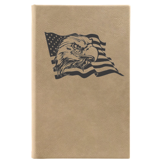 Leatherette Journal - Eagle and Flag