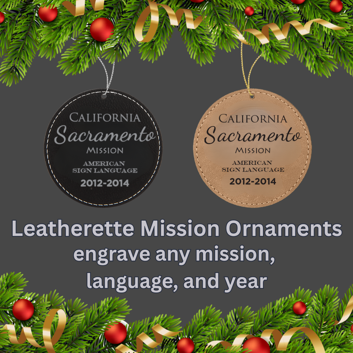 Leatherette Missionary Ornament