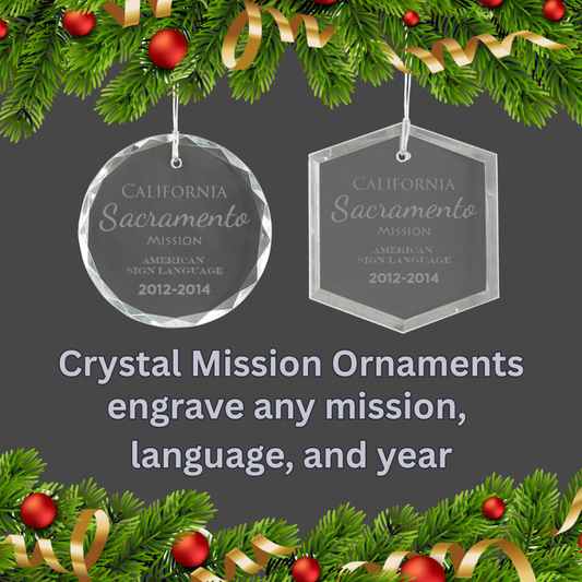 Crystal Missionary Ornament
