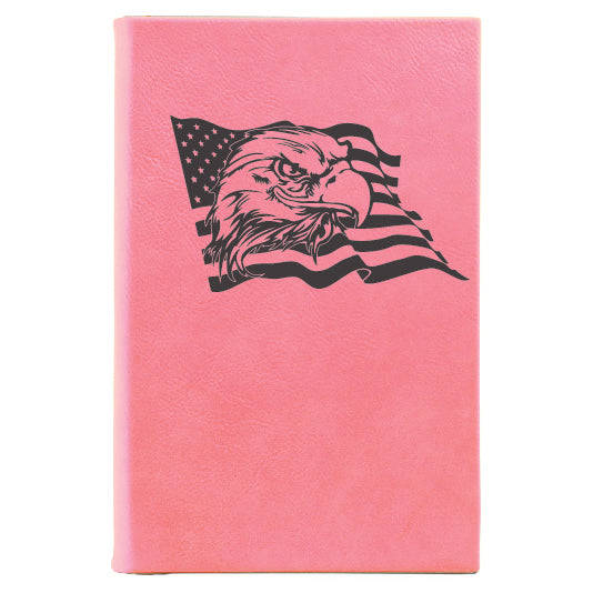 Leatherette Journal - Eagle and Flag